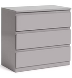 Habitat Jenson 3 Drawer Chest - Grey Gloss