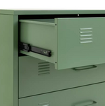 Stevie 3 Drawer Chest Green | Bedroom Storage Chest of Drawers Furniture