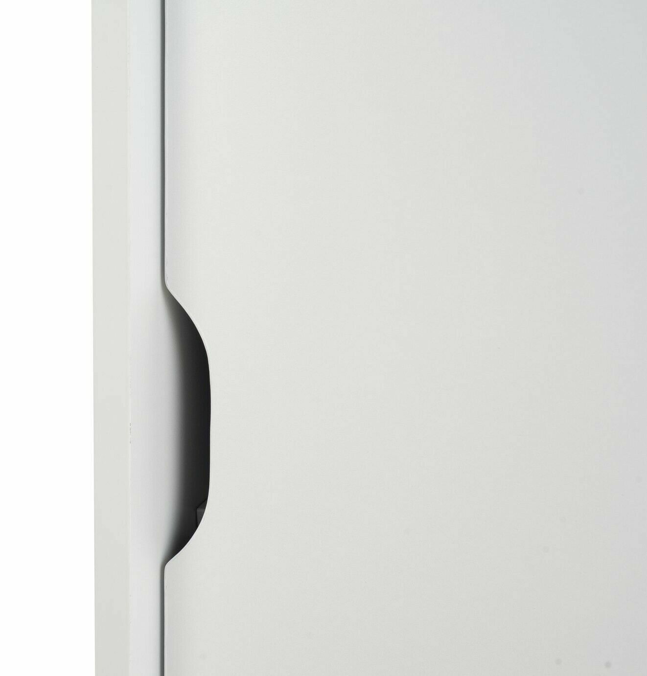 Chloe 2 Door Shoe Storage Cabinet - White (B Grade)