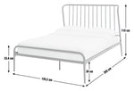 Kanso Small Double Metal Bed Frame - Blue | A statement piece of bedroom