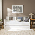 Home Aspley Trundle Day Bed - White | Compact Spare Room Setup