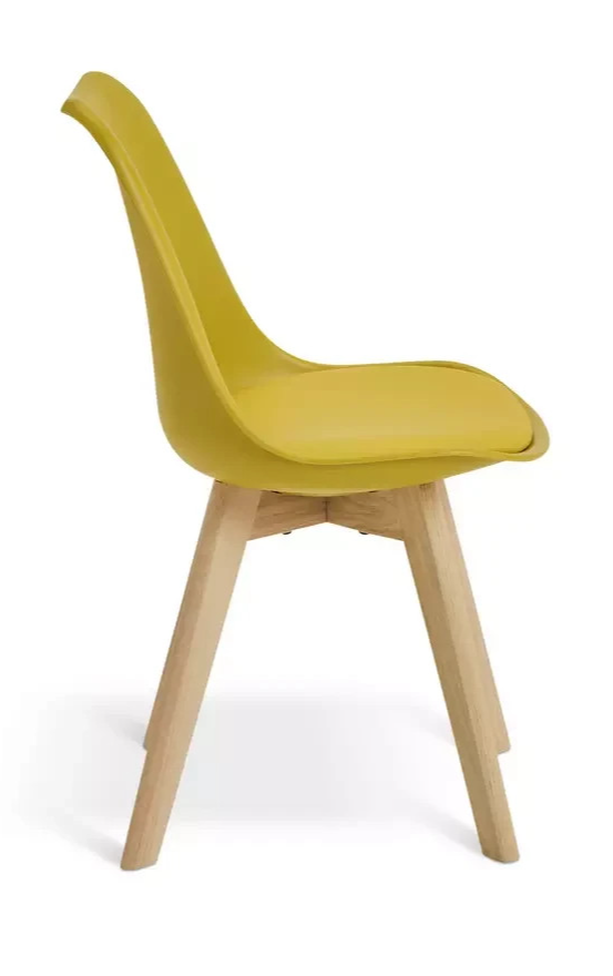 Jerry Pair of Dining Chair - Yellow | Modern Mealtime Seating