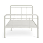 Kids Agnes Metal Single Bed Frame - White | Durable Sleep Support