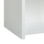 Malibu Short Wood Effect Bookcase - White