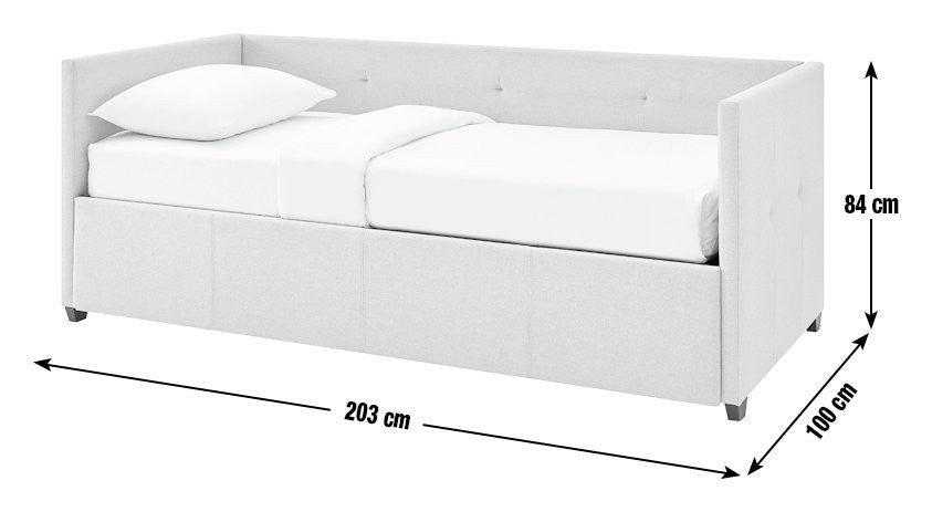 Home Tamara Trundle Day Bed - Natural | Sofa bed for small rooms