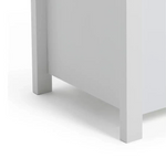 Mia Toy Box - White | Kids Storage Chest with Lid and Heart Cut-Out
