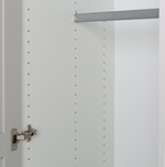 Habitat Munich Panelled 2 Door Wardrobe - Grey