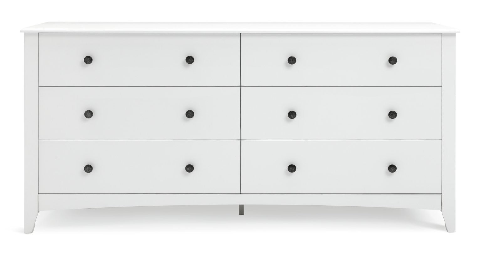Minato 6 Drawer Chest - White | Modern Everyday Storage
