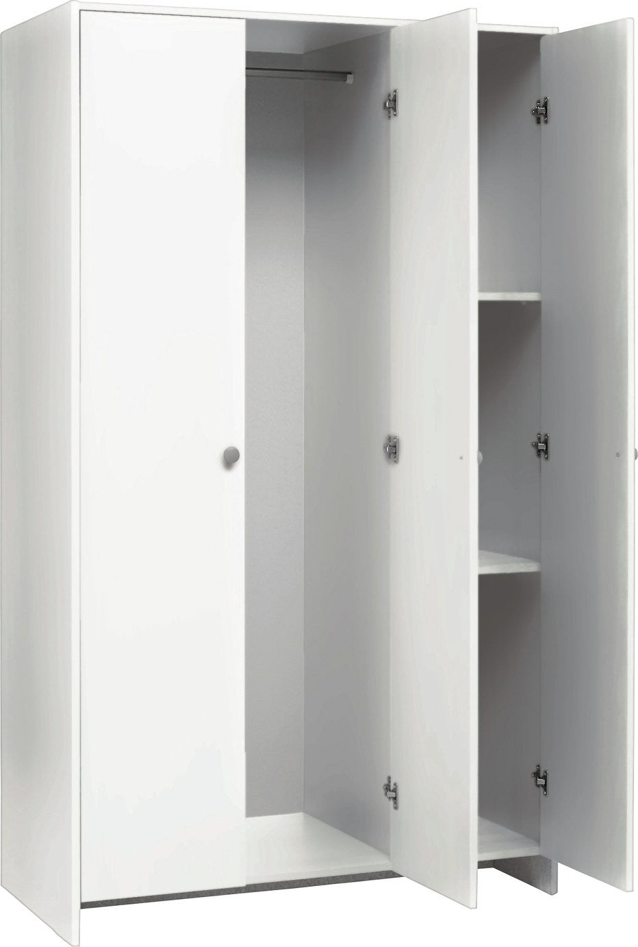Home Seville 3 Door Wardrobe - White