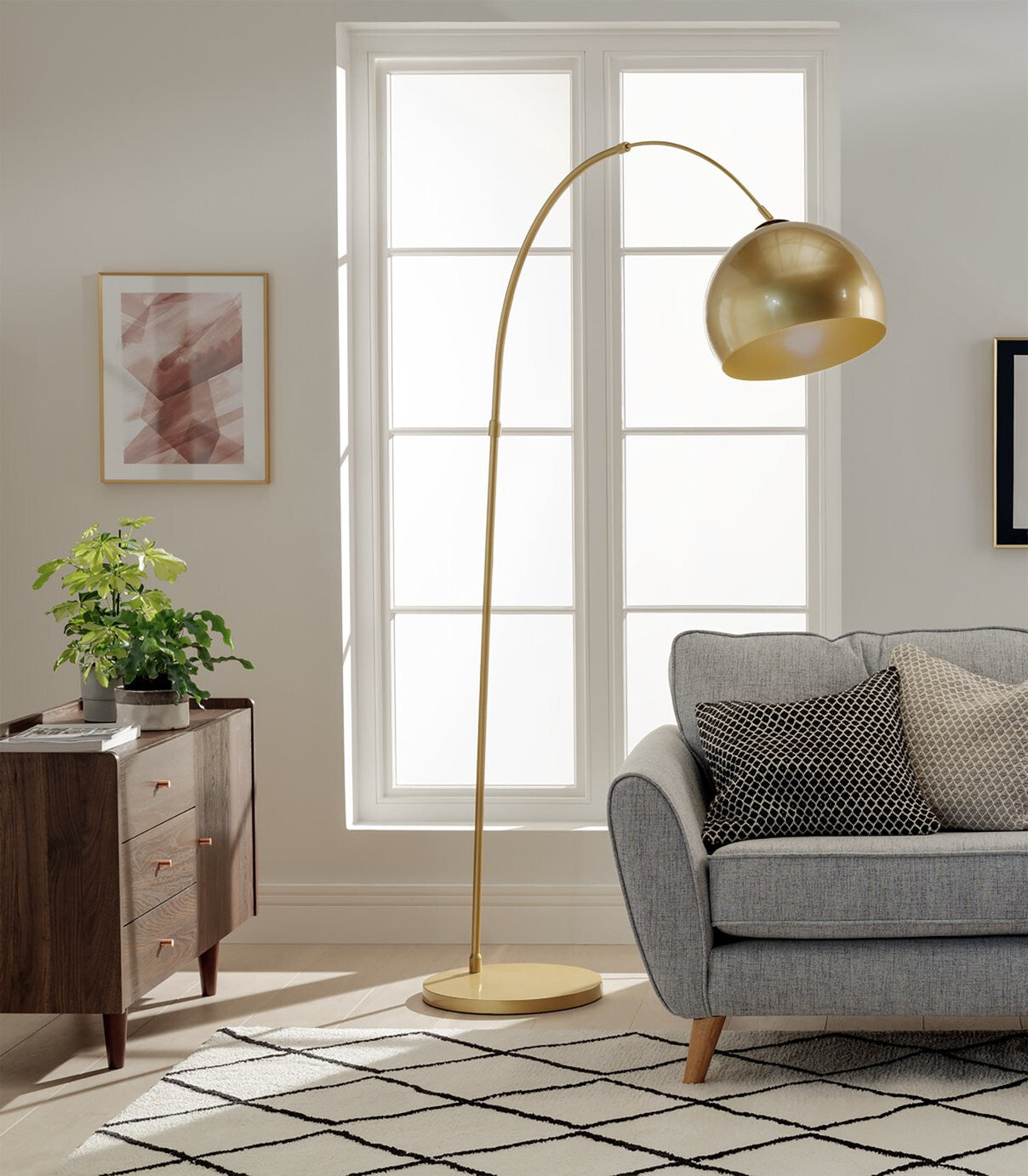 Habitat Wilderness Large Arc Floor Lamp
