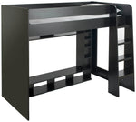 Gaming High Sleeper Bed - Black | Multimedia Room Station