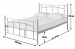 Yani Kingsize Metal Bed Frame - White