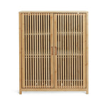 Eave 2 Door Bamboo Cabinet - Natural | Multi-purpose storage cabinet