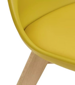 Jerry Pair of Dining Chair - Yellow | Modern Mealtime Seating