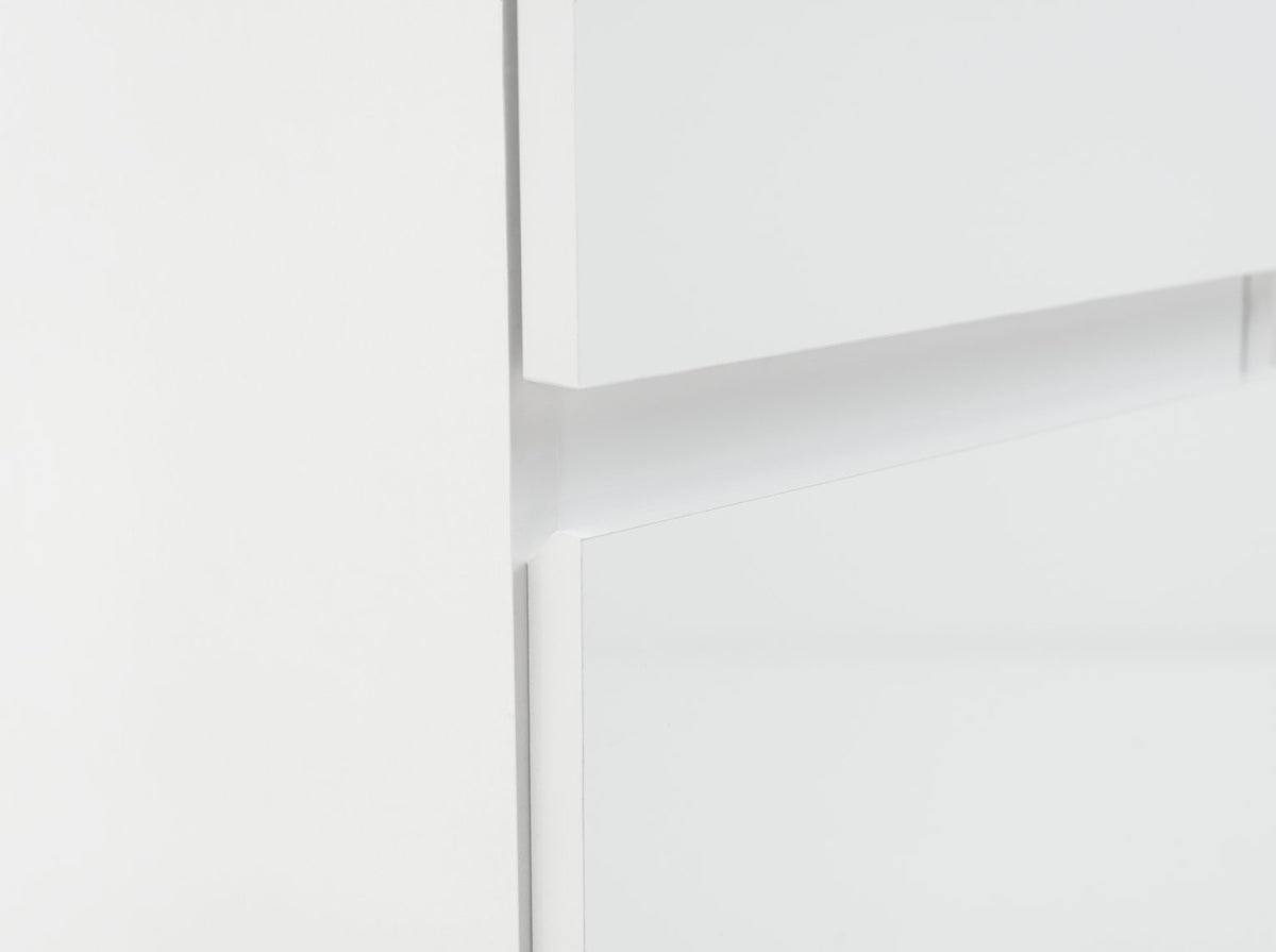 Jenson Double Pedestal Dressing Table-Matte White (B GRADE 1039.)