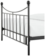 Habitat Home Clara Double Metal Bed Frame - Black | Sturdy Modern Bedroom Frame