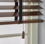 Wooden Brown 50mm Slat Venetian Blind 90cm | Window Privacy Blind Home