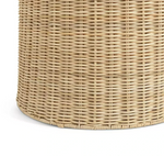 Habitat 60 Kaya Coffee Table - Natural | Rattan Round Table, Boho Living Room
