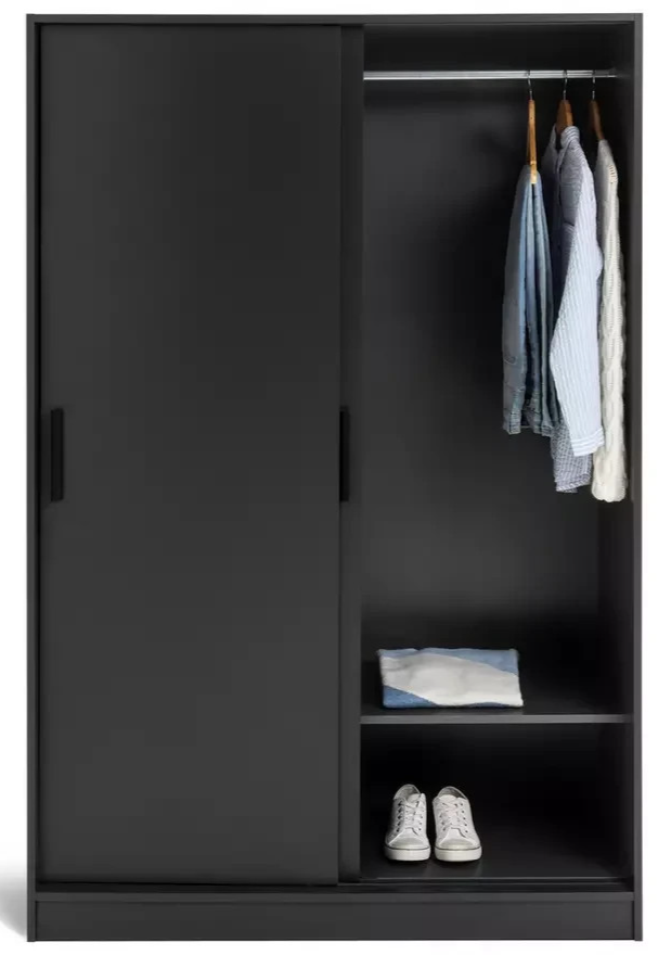 Nova 2 Door Sliding Wardrobe - Anthracite (1112)