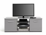Hayward 2 Door Small TV Unit - Grey Gloss
