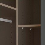 Munich Panelled Corner 1 Door Wardrobe Anthracite | Space Saving Bedroom Storage