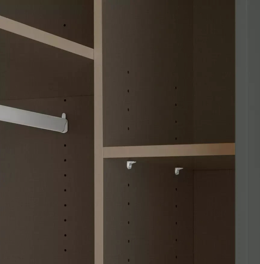 Munich Panelled Corner 1 Door Wardrobe Anthracite | Space Saving Bedroom Storage