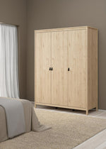 Tvilum Madrid 3 Door Wardrobe - Oak | Organized Living Environment