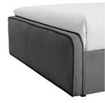 Ruxley Kingsize End Drawer Storage Bed - Grey | Stylish Sleep Space