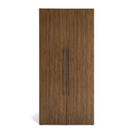Atlas 2 Door Wardrobe - Walnut | Organized Clothing Spac