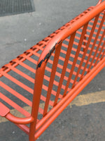 Habitat Indu 2 Seater Metal Garden Bench - Red (S)