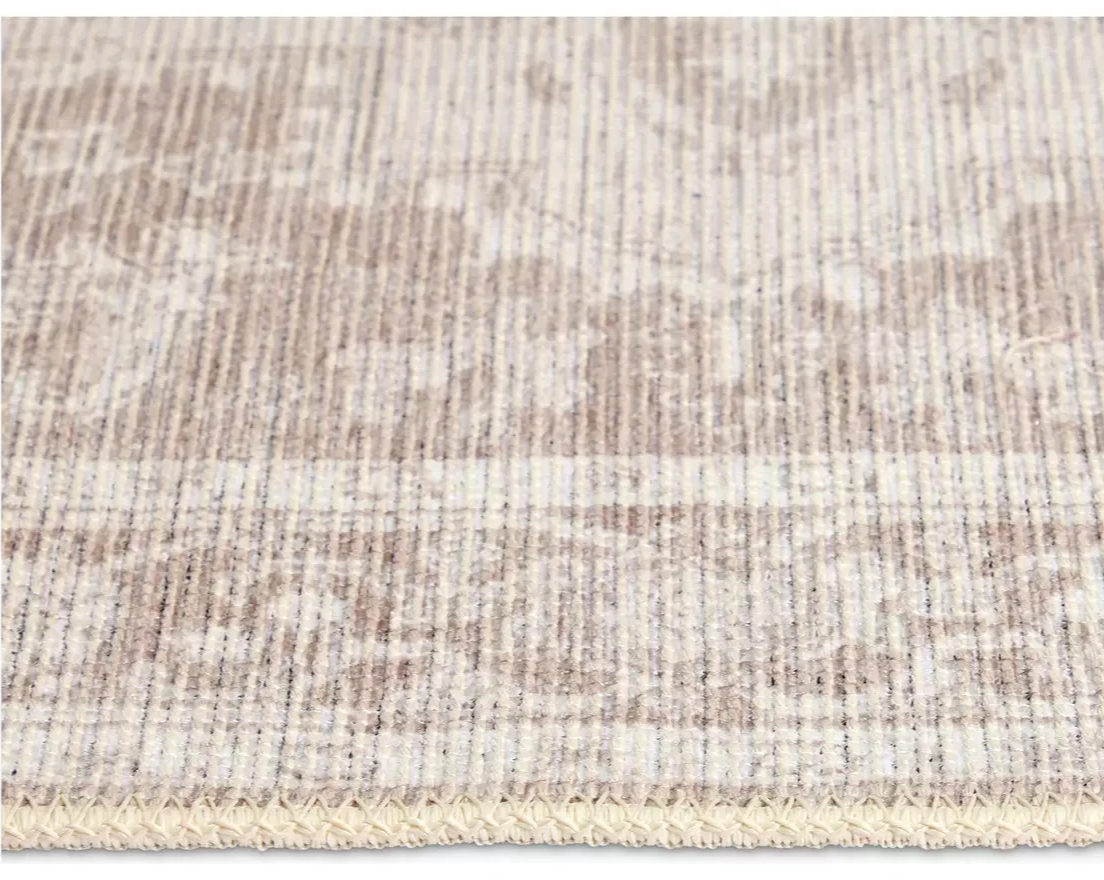 Vintage Effect Neutral Rug 120x170cm | Modern Living Room Floor Rug Carpet