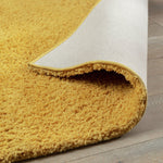 Habitat Recycled Plain Cosy Shaggy Rug - 160x230cm - Mustard