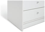 Home Malibu 2 Door 3 Drawer Mirror Wardrobe - White | Modern white wardrobe