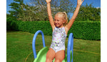 Chad Valley 7ft Kids Garden Slide - Green and Blue