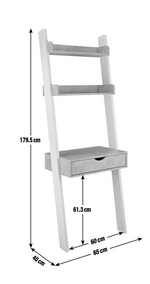 Habitat Ladder Office Desk - White ( B Grade 34056 )