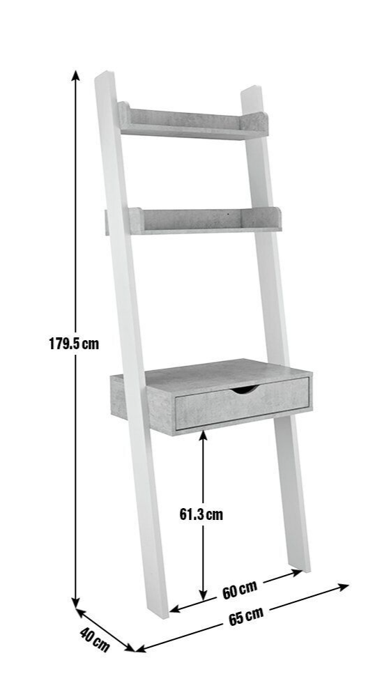 Habitat Ladder Office Desk - White ( B Grade 34056 )