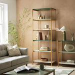 Jive Tall Shelving Unit - Green | Stylish Display Feature
