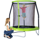 Chad Valley 6ft Outdoor Kids Trampoline with Enclosure | Garden Jumping Fun Toy