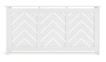 Habitat Chevron Large Radiator Cover White | Modern Radiator Cabinet with