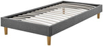 Home Arthur Platform Double Bed Frame - Dark Grey | Modern bed frame