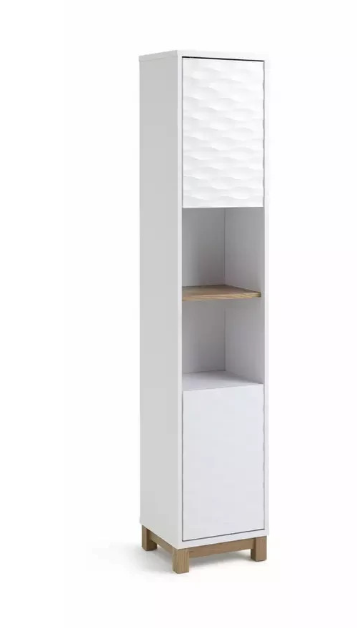 Zander Tallboy White | Tall Storage Cabinet Furniture Unit