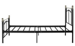 Yani Single Metal Bed Frame - Black | Kids Bedroom Furniture Guest Sleep Frame