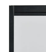 Home 3mm Crittal Hinged Bath Screen - Black | Black framed bath screen