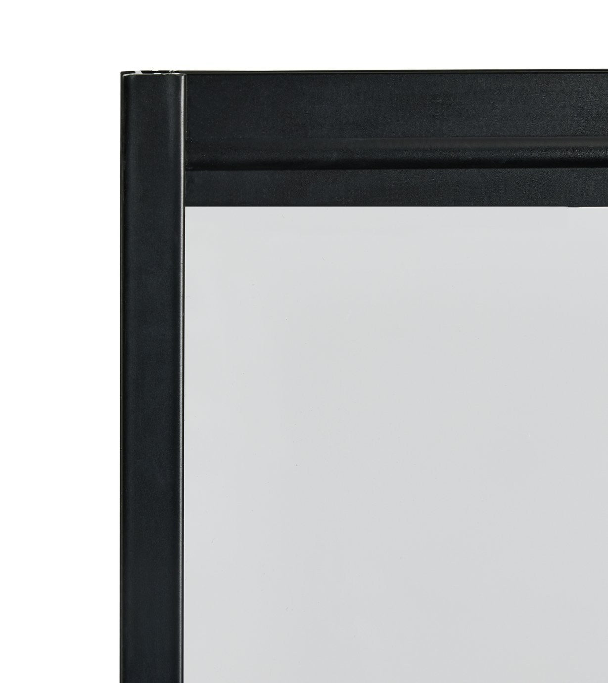 Home 3mm Crittal Hinged Bath Screen - Black | Black framed bath screen