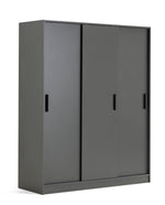 Home Nova 3 Door Sliding Wardrobe - Anthracite | Functional Bedroom Solution