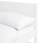 Home Jenson Double Wooden Bed Frame - White | Double bedstead