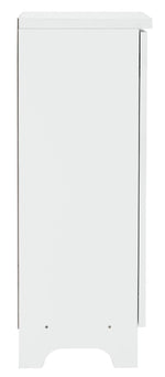 Slatted 2 Door Shoe Storage Cabinet - White ( B Grade 24988 )