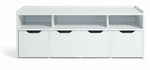 Habitat Compton 3 Shelf Shoe Bench - White | Storage Organiser Hallway Entryway