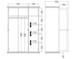 Tvilum Paris 3 Door Wardrobe White | Bedroom Storage Wardrobe Furniture