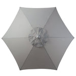 Habitat Home Sicily Parasol Grey | Large Outdoor Sun Umbrella Patio Garden Shade